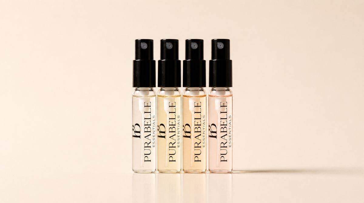 Prøvepakke – 4 x 3 ml parfumeprøver fra Purabelle